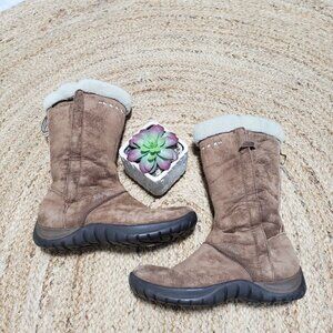 Helly Hansen - Brown Suede Leather Winter Boots - Fur Lined - Sz 9.5